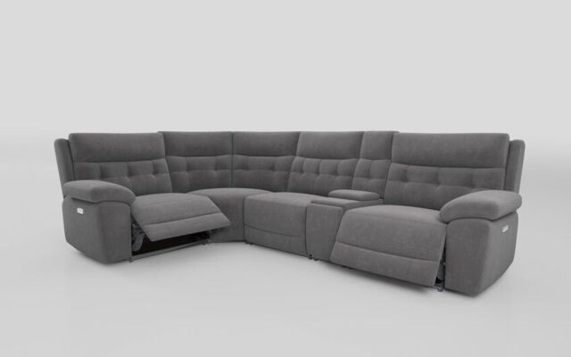 Belford 1 Corner 3 Power Recliner Sofa with Console and Power Head Tilt - poltronesofà at ScS
