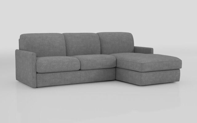 Barete Slim Arm 4 Seater Sofa Bed with Right Hand Facing Large Lounger - poltronesofà at ScS