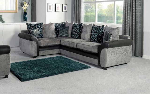 Kadie Fabric 1 Corner 2 Scatter Back Sofa - poltronesofà at ScS