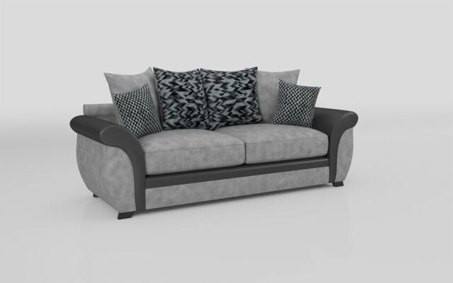 Kadie Fabric 3 Seater Scatter Back Sofa  - poltronesofà at ScS