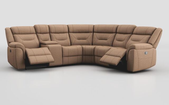 Adstock Power Recliner Chair with Power Head Tilt, Lumbar, Massage, Audio, Heat & LED Lights - poltronesofà at ScS