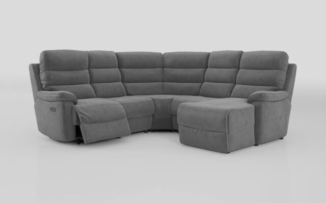 Ossett 2 Corner 2 Right Hand Facing Chaise Left Hand Facing Power Sofa with Head Tilt - poltronesofà at ScS