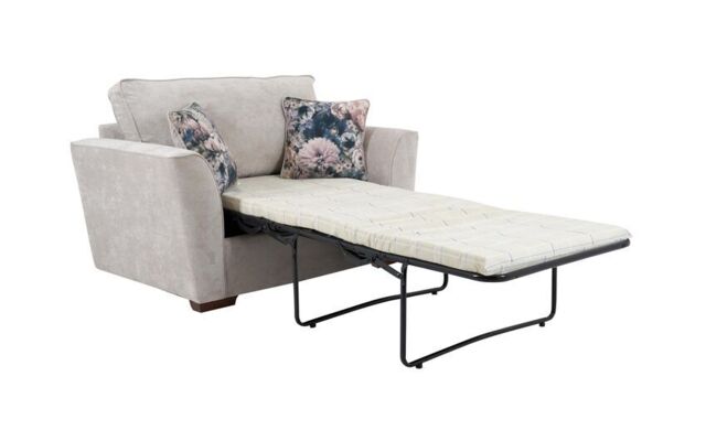 ScS Living Grey Devon Fabric Snuggle Chair Bed