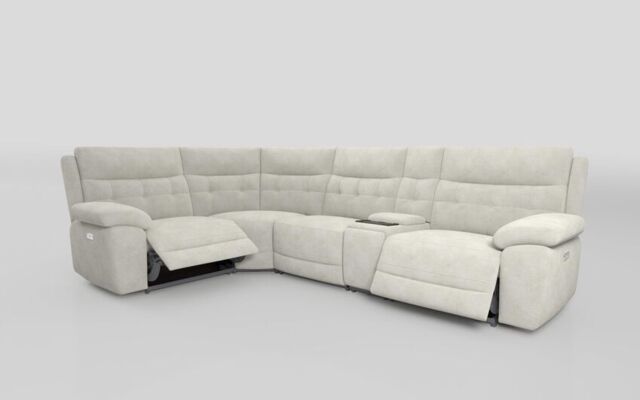 Belford 1 Corner 3 Power Recliner Sofa with Media Console - poltronesofà at ScS