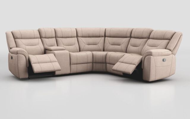 Adstock Power Recliner Chair with Power Head Tilt, Lumbar, Massage, Audio, Heat & LED Lights  - poltronesofà at ScS