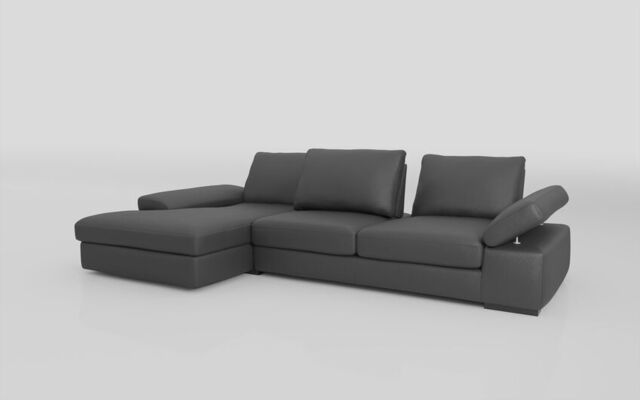 Savazza 4 Seater Sofa with Adjustable Back Rest Left Hand Facing Lounger  - poltronesofà at ScS