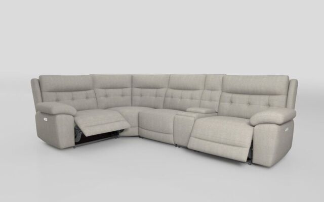 Belford 1 Corner 3 Power Recliner Sofa with Console and Power Head Tilt - poltronesofà at ScS