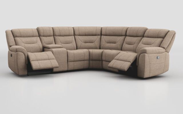 Adstock Power Recliner Chair with Power Head Tilt, Lumbar, Massage, Audio, Heat & LED Lights - poltronesofà at ScS