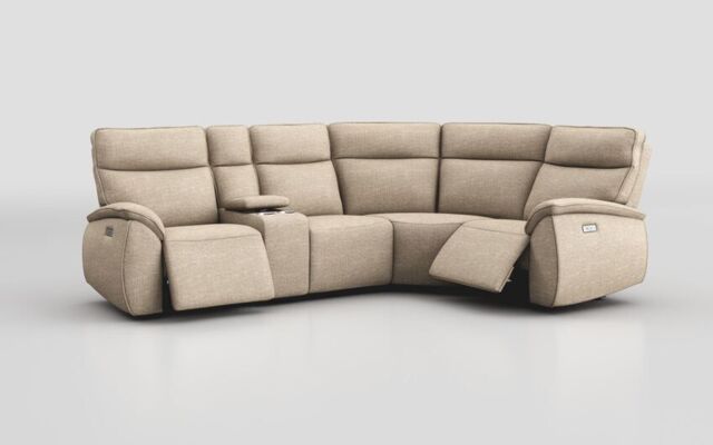 Solara 2 Corner 1 Power with Regular Storage Console - poltronesofà at ScS
