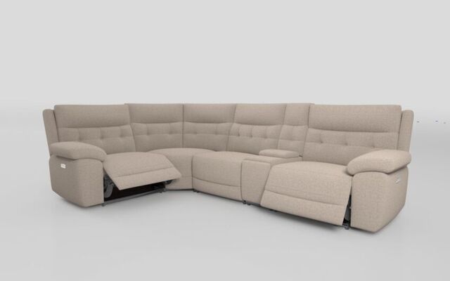 Belford 1 Corner 3 Power Recliner Sofa with Console and Power Head Tilt - poltronesofà at ScS