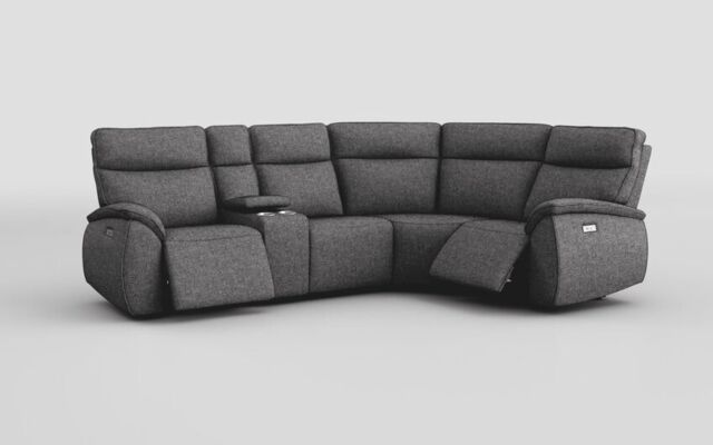 Solara 2 Corner 1 Power with Regular Storage Console - poltronesofà at ScS