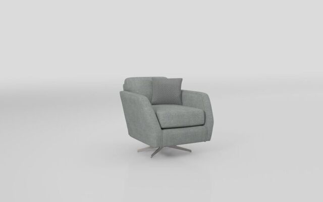 Aurora Fabric Plain Low Swivel Chair  - poltronesofà at ScS