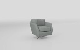 Aurora Fabric Plain Low Swivel Chair  - poltronesofà at ScS