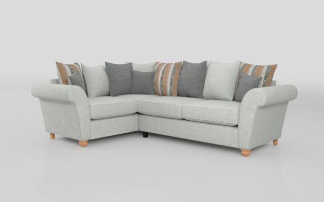 Aurora Fabric 1 Corner 2 Scatter Back Sofa - poltronesofà at ScS