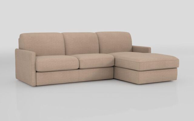 Barete Slim Arm 4 Seater Sofa Bed with Right Hand Facing Large Lounger - poltronesofà at ScS