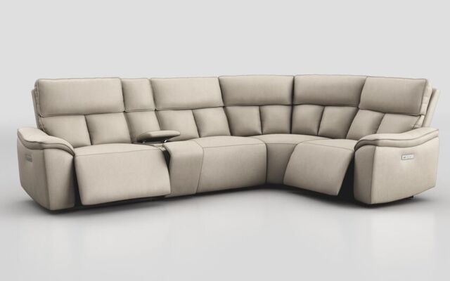 Pianello 3 Corner 1 Power Recliner Sofa with Console & Power Head Tilt  - poltronesofà at ScS