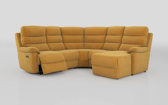 Ossett 2 Corner 2 Right Hand Facing Chaise Left Hand Facing Power Sofa with Head Tilt - poltronesofà at ScS
