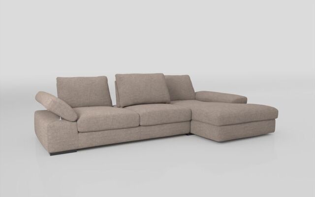 Savazza 4 Seater Sofa with Adjustable Back Rest Right Hand Facing Lounger  - poltronesofà at ScS