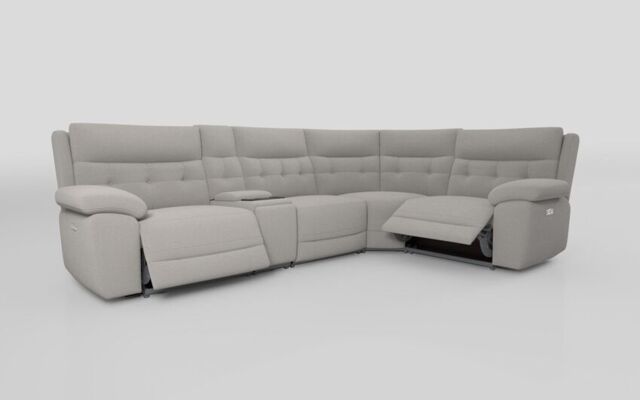 Belford 3 Corner 1 Power Recliner with Media Unit and Power Head Tilt - poltronesofà at ScS
