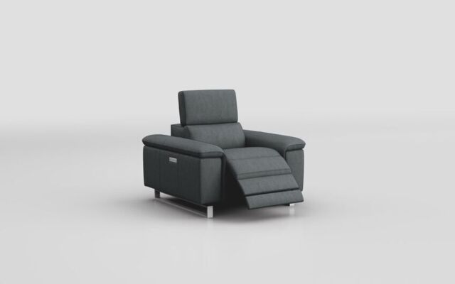 Viserba Power Recliner Chair with Power Head Tilt - poltronesofà at ScS