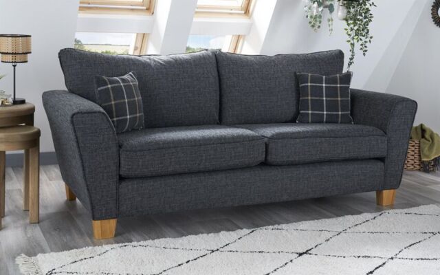 Theo Fabric 4 Seater Standard Back Sofa  - poltronesofà at ScS