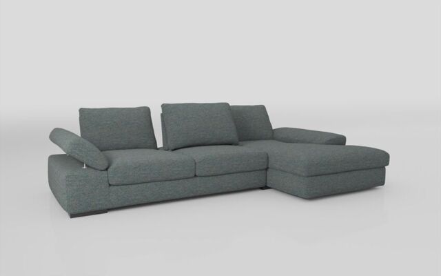 Savazza 4 Seater Sofa with Adjustable Back Rest Right Hand Facing Lounger - poltronesofà at ScS
