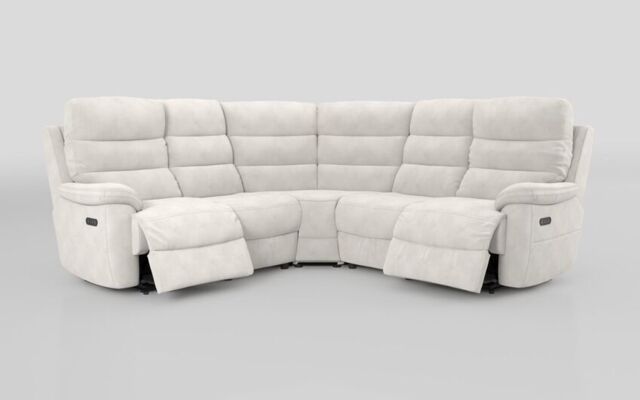 Ossett 2 Corner 2 Power Sofa with Head Tilt - poltronesofà at ScS