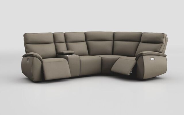Solara 2 Corner 1 Power with Regular Storage Console - poltronesofà at ScS