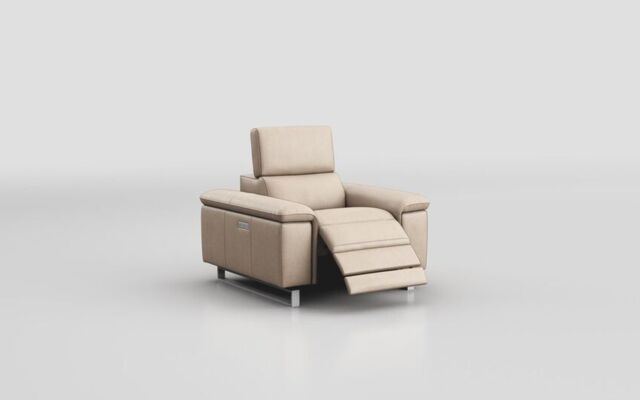 Viserba Power Recliner Chair with Power Head Tilt - poltronesofà at ScS