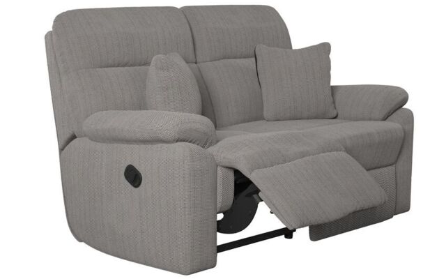 La-Z-Boy Grey Alabama Fabric 2 Seater Manual Recliner Sofa