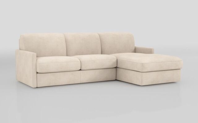 Barete Slim Arm 4 Seater Sofa Bed with Right Hand Facing Large Lounger  - poltronesofà at ScS