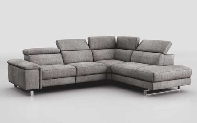 Viserba 3 Corner 2 Sofa with Right Hand Facing Chaise & Manual Head Tilt - poltronesofà at ScS