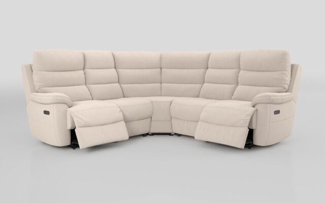 Ossett 2 Corner 2 Power Sofa with Head Tilt - poltronesofà at ScS