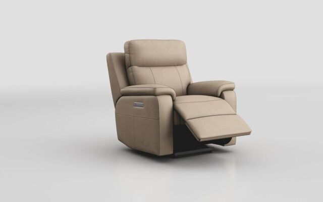 Calboli Power Recliner Chair with Power Head Tilt & Lumbar - poltronesofà at ScS