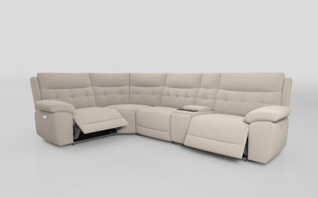 Belford 1 Corner 3 Power Recliner Sofa with Media Console - poltronesofà at ScS