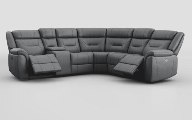 Adstock Power Recliner Chair with Power Head Tilt, Lumbar, Massage, Audio, Heat & LED Lights  - poltronesofà at ScS