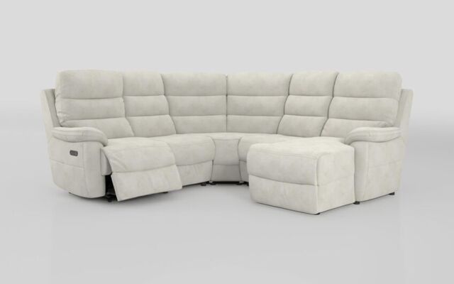 Ossett 2 Corner 2 Right Hand Facing Chaise Left Hand Facing Power Sofa with Head Tilt - poltronesofà at ScS