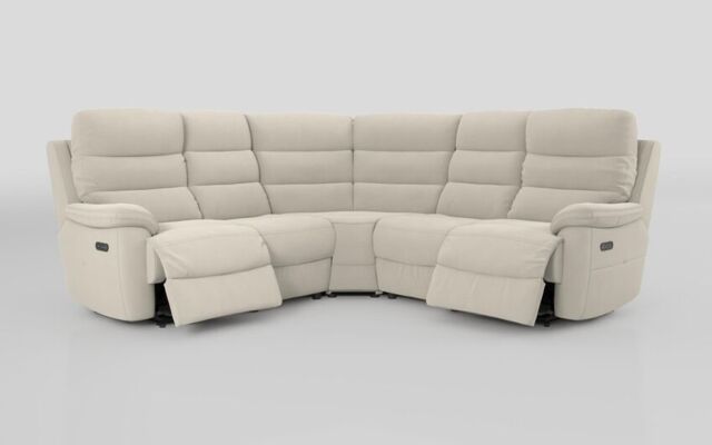 Ossett 2 Corner 2 Power Sofa with Head Tilt - poltronesofà at ScS