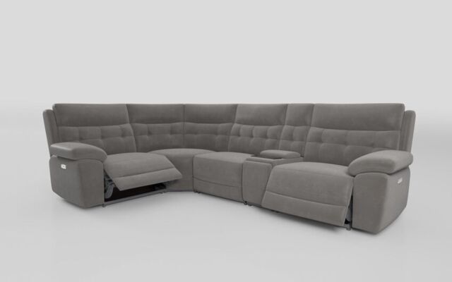 Belford 1 Corner 3 Power Recliner Sofa with Media Console - poltronesofà at ScS