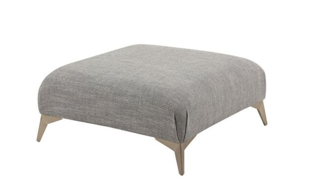 Ideal Home Grey Maisy Fabric Accent Footstool