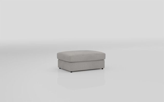 Aspen Fabric Plain Top Banquette Footstool  - poltronesofà at ScS