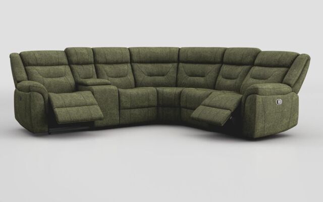 Adstock Power Recliner Chair with Power Head Tilt, Lumbar, Massage, Audio, Heat & LED Lights - poltronesofà at ScS