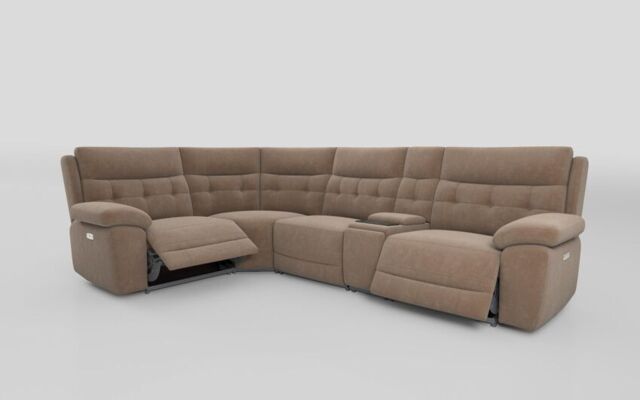 Belford 1 Corner 3 Power Recliner Sofa with Media Console - poltronesofà at ScS