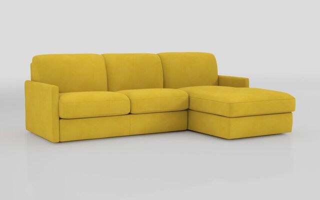 Barete Slim Arm 4 Seater Sofa Bed with Right Hand Facing Large Lounger - poltronesofà at ScS