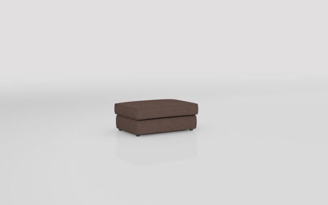 Theo Fabric Plain Top Banquette Footstool  - poltronesofà at ScS