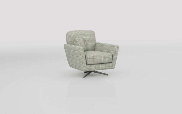 Theo Fabric Pattern Swivel Chair - poltronesofà at ScS