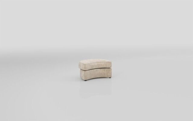 Living Esme Fabric Large Twister Footstool  - poltronesofà at ScS