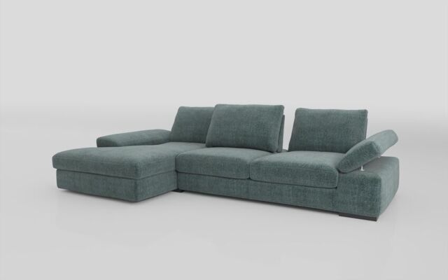Savazza 4 Seater Sofa with Adjustable Back Rest Left Hand Facing Lounger  - poltronesofà at ScS