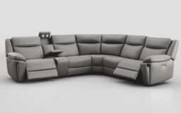 Villa 3 Corner 3 Power Recliner Sofa & Console with Lights  - poltronesofà at ScS