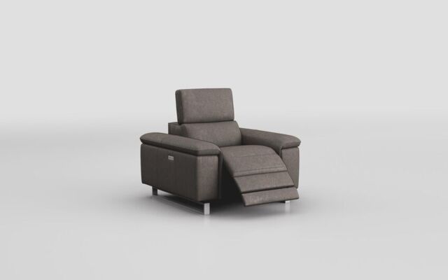 Viserba Power Recliner Chair with Manual Head Tilt  - poltronesofà at ScS